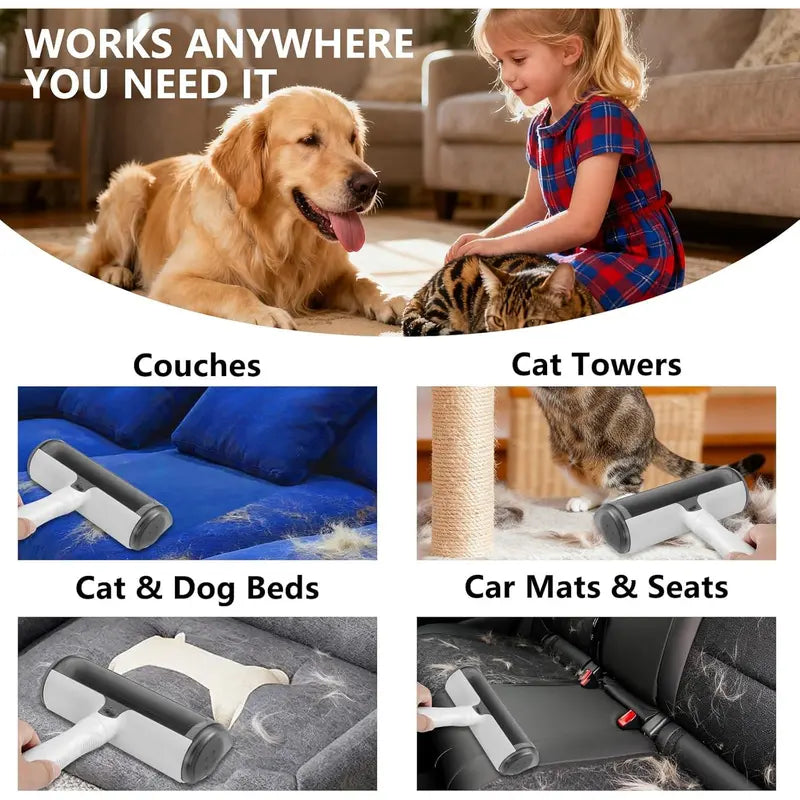 Furfix™ Pet Hair Remover | Eco-Friendly Hair Cleaning Solution for Furniture, Vehicles, and Carpets